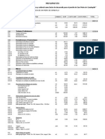 Presupuesto de Restauracion para Entrega