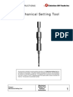 Mechanical Setting Tool Redress Instructions