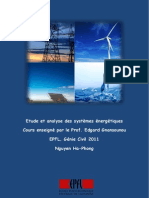 Etude Et Analyse Des Systèmes Énergétique