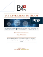 My Reversion To Islam