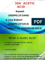 Chiyoda Acetic Acid: Mohd Kasmil (05DPE11F1040) Liza Robert (05DPE11F1014) Albert Jay (05DPE10F2013)