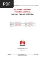 HUAWEI Y300-0151 V100R001C527B181 Upgrade Guideline