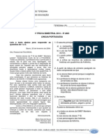 Prova Padronizada 9º Ano LÍNGUA PORTUGUESA PDF