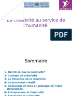 La Créativité Au Service de L'humanité