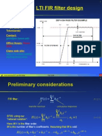 Lecture 11: LTI FIR Filter Design: Instructor: Dr. Gleb V. Tcheslavski Contact: Office Hours: Class Web Site