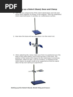 Setting Up A Retort Stand