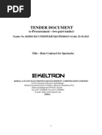 Tender Document: (E-Procurement - Two Part Tender)