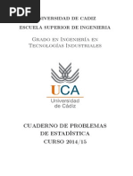 Cuaderno Problemas Estadistica ESI 14 - 15 PDF