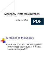 Monopoly Profit Maximization