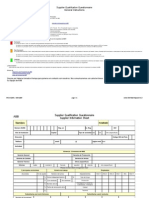 Cuestionario de Calificación de Proveedores