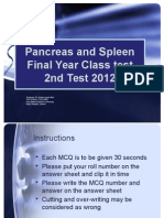 Mcqs Pancreas N Spleen