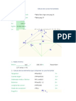 Calculo de Curvas Horizontales 