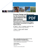 Process Design and Economics For The Conversion of The Lignocellulosic To Hydrocarbons