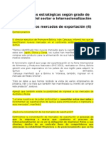 Alternativas Estratégicas Según Grado de Globalidad Del Sector e Internacionalización