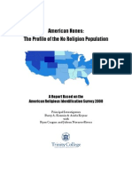 American Nones: The Profile of The No Religion Population