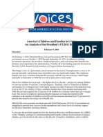 America's Children and Families in Crisis: An Analysis of The President's FY2011 Budget