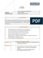 JD - Monitoring, Learning and Evaluation