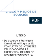 Litigio y Medios de Solucion