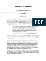 Dictionary of Sexology v1.0 - Compiled by G. F. Pranzarone, Ph.D. (Department of Psychology) 69s