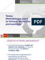 Comprensión de Textos Persuasivos