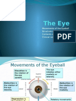 The Eye: Movements of The Eyeball Structure of The Eye Contents of The Eyeball Clinical Notes