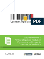 Guía para Determinar y Verificar La Capacidad Residual Del Proponente