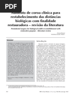 Aumento de Cora Clinica Com Finalidade Restauradora