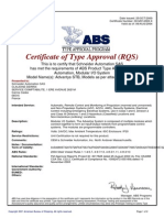 Abs Type Approval Certificate