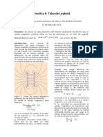 Práctica de Laboratorio de Electromagnetismo: Tubo de Leybold