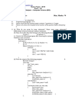 CBSE Class XII Guess Paper Computer Science-1