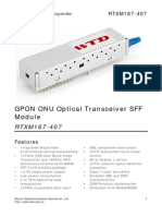 GPON ONU Optical Transceiver SFF: RTXM167-407