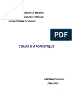 Cours D - Atomistique 2014-15