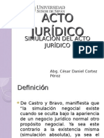 Acto Juridico-Simulación Del Acto Jurídico