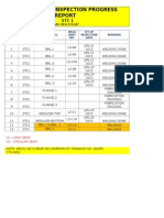 Fabrication Inspection Progress Report