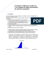 Verificacion de Normalidad (Shapiro y Wilk)