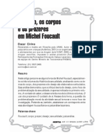 O Desejo, Os Corpos e Os Prazeres em Foucault