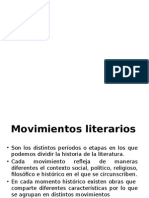 Los Movimientos Literarios para Setimo