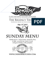 Sunday Menu: The Regency Tavern