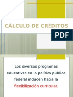 Cálculo de Créditos