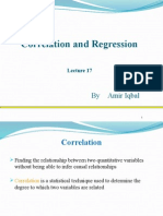 Correlation and Regression: by Amir Iqbal