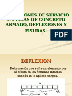 Condiciones de Servicio para Vigas en Flexion