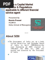 SEBI As A Capital Market Regulator