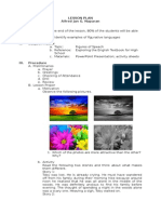 Semi-Detailed Lesson Plan of Figures of Speech