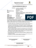 Acta de Suspension de Obra