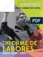 I Informe Anual de Labores Diputado Frank Camacho PDF