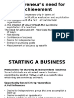 Entrepreneurship - Starting A Business