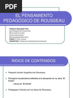 El Pensamiento Pedaggico de Rousseau