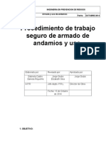 Procedimiento de Trabajo Seguro de Armado de Andamios y Uso