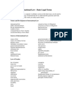 International Law Terms