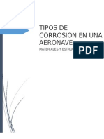 Tipos de Corrosion en Una Aeronave